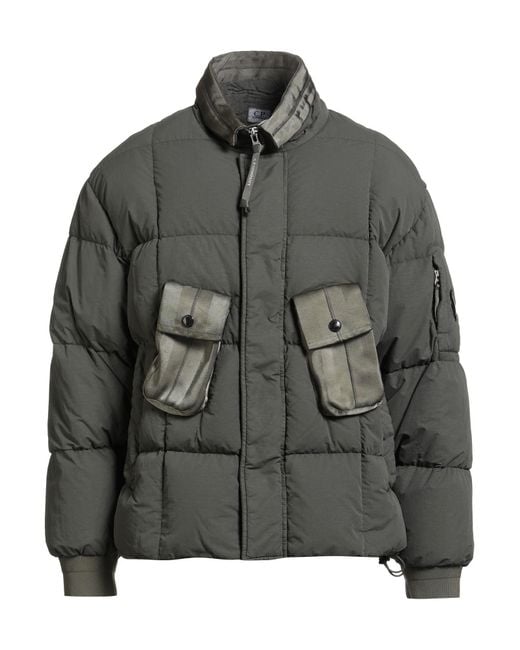 C P Company Gray Puffer Polyamide for men