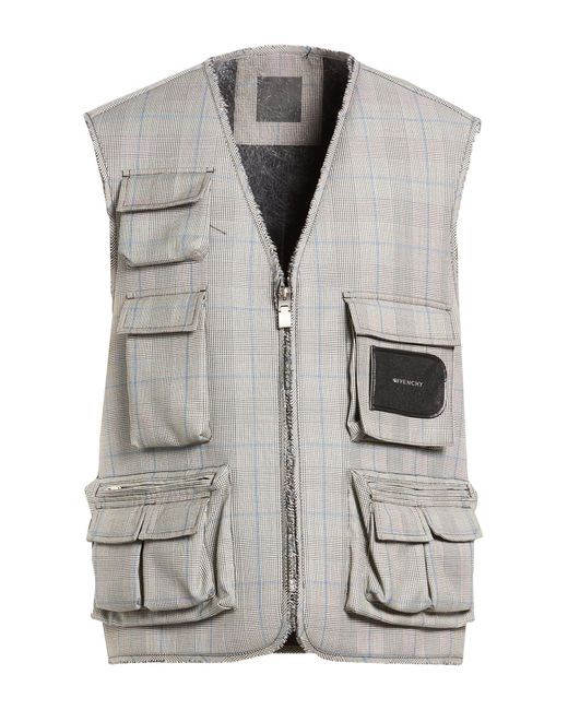 Givenchy Gray Vest Wool for men
