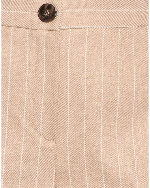 Marella Natural Pants Polyester, Elastane