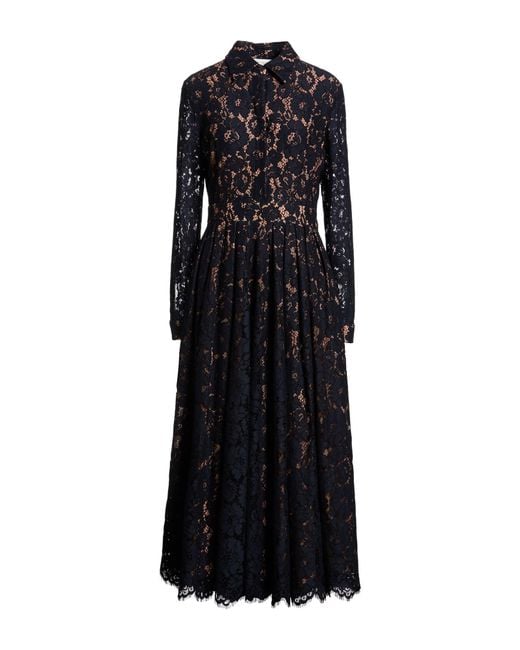 Michael Kors Women's Black Midnight Maxi Dress Cotton, Nylon, Viscose