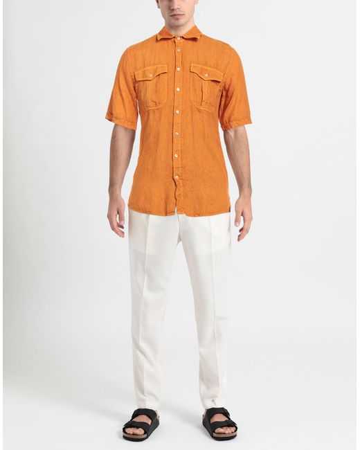 Gran Sasso Orange Shirt for men