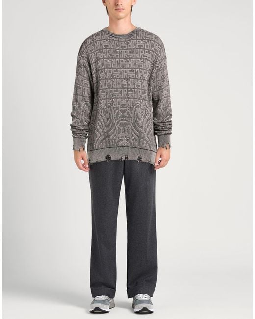 John Richmond Gray Sweater Cotton for men