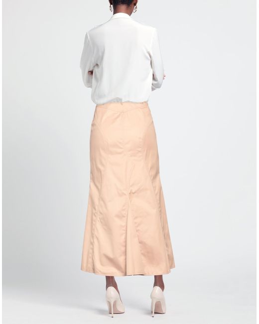 Burberry Natural Midi Skirt
