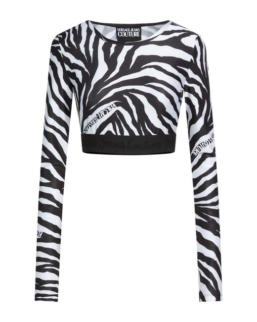 Versace Jeans Couture Black T-Shirt Polyamide, Elastane