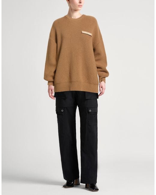 MARINE SERRE Brown Sweater Merino Wool