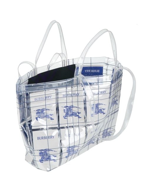 Burberry Blue Handbag Polyurethane