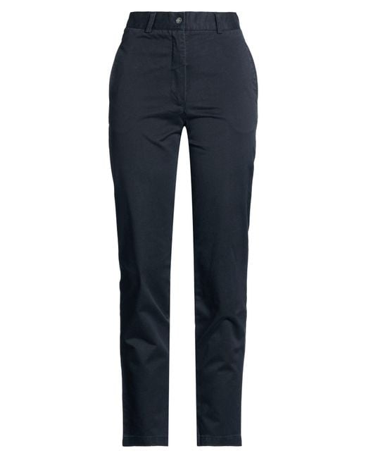 Calvin Klein Blue Khakis Collection Midnight Pants Cotton