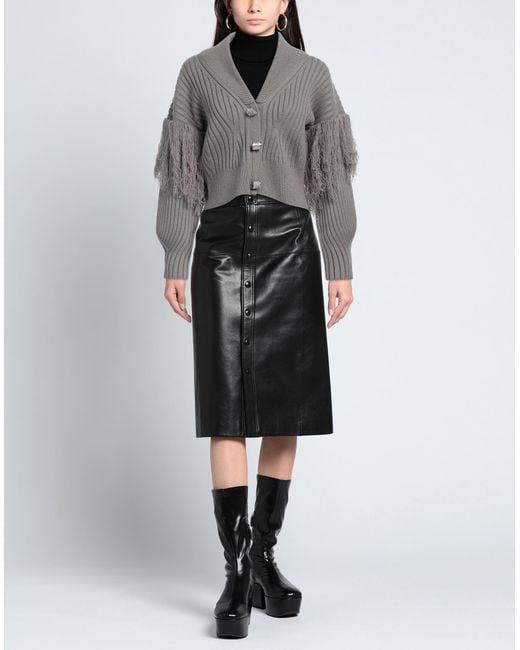 David Koma Gray Cardigan