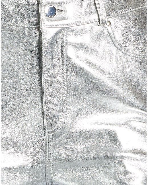 Maje White Pants Sheepskin