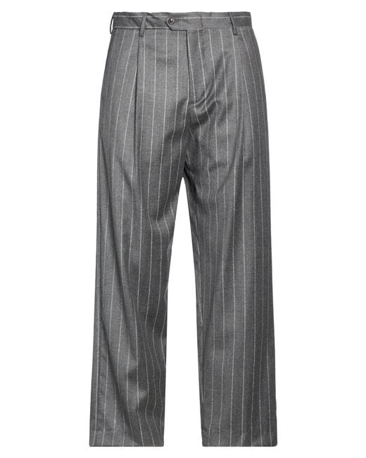 BRERAS Milano Gray Pants Virgin Wool for men