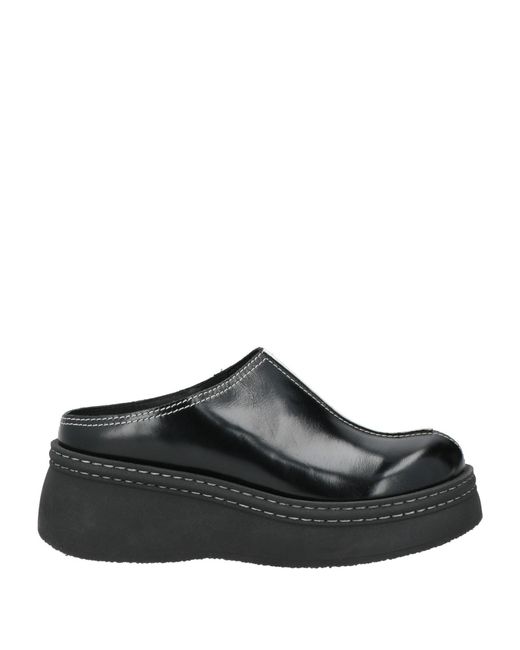 E8 By Miista Black Mules & Clogs Leather