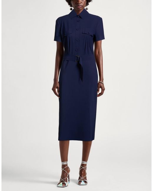 La Petite Robe Di Chiara Boni Blue Midi Dress