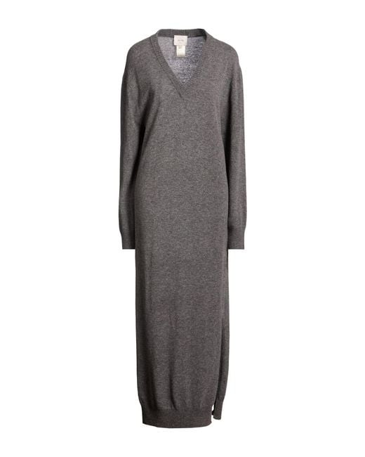 Alysi Gray Crème Maxi Dress Merino Wool, Cashmere