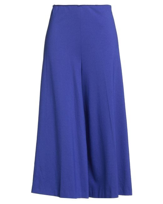 MEIMEIJ Blue Bright Pants Viscose, Polyamide, Elastane