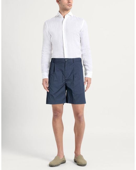 Bonheur Blue Shorts & Bermuda Shorts Cotton, Polyamide, Elastane for men