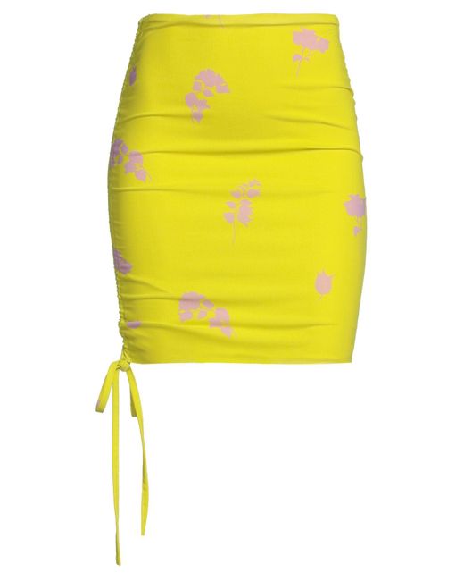 Les Benjamins Yellow Mini Skirt
