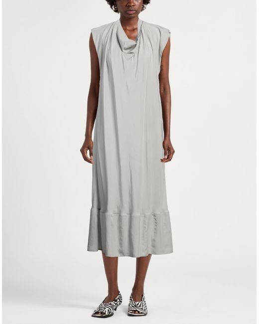 Lemaire Gray Midi-Kleid