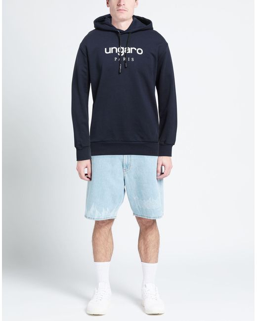 Emanuel Ungaro Blue Sweatshirt for men