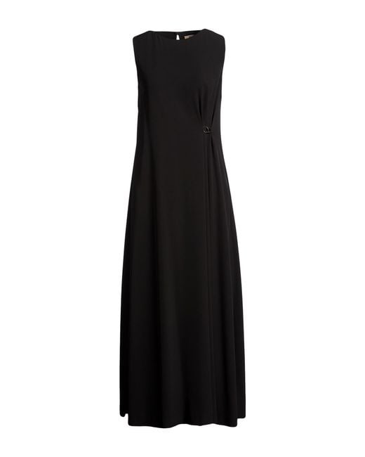 Herno Black Maxi-Kleid