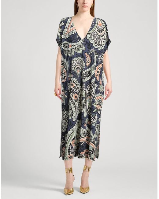 Siyu Gray Midi Dress Polyamide, Elastane