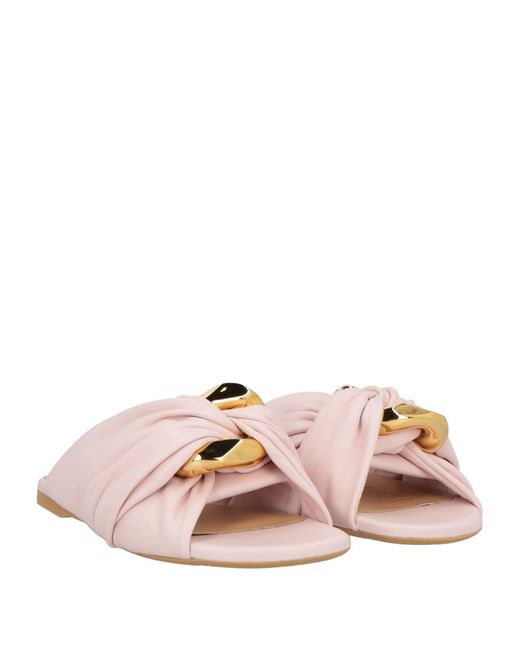 J.W. Anderson Pink Sandals Leather