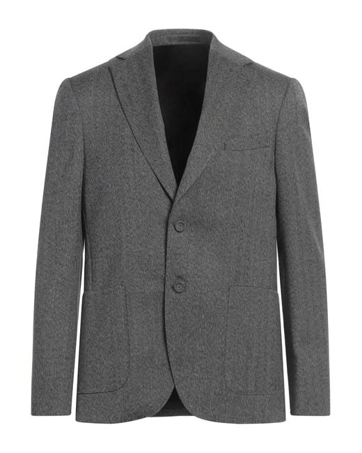 Officine Generale Gray Blazer Virgin Wool for men
