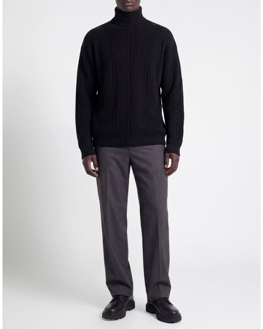 Alpha Studio Rollkragenpullover in Black für Herren