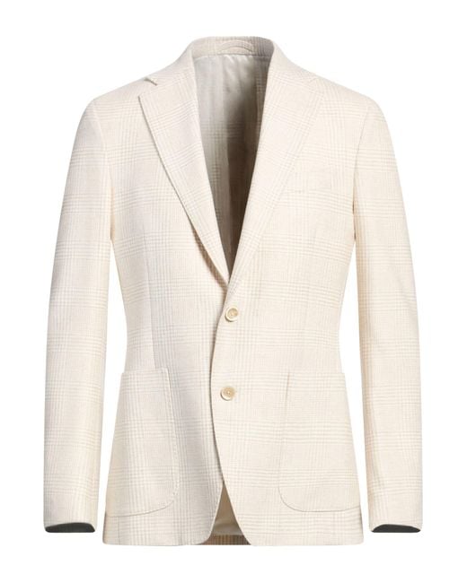 Lardini Natural Blazer Wool for men