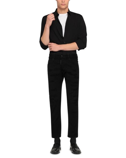 DSquared² Black Jeans for men