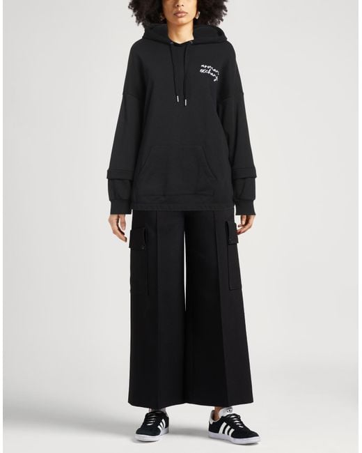 ARMANI EXCHANGE Black Sweatshirt Cotton, Polyester