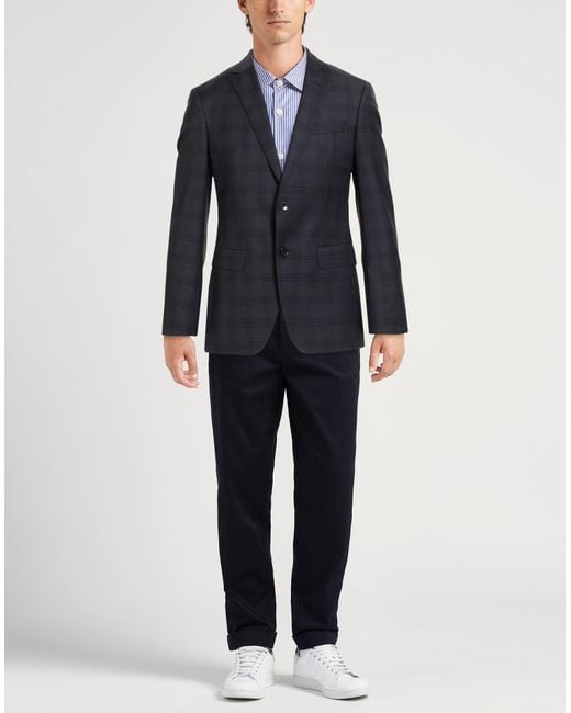 Boss Blue Blazer Viscose, Polyester for men