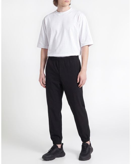 Moncler Black Pants Polyester, Elastane for men