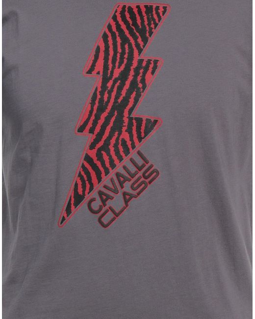 T-shirt Class Roberto Cavalli pour homme en coloris Gray