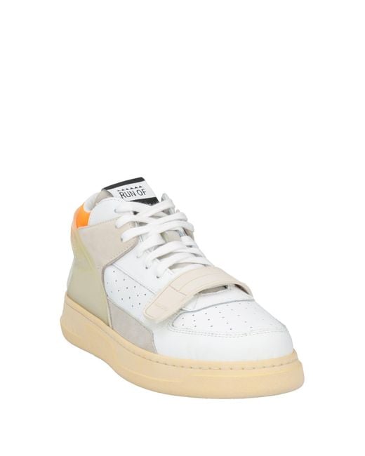 RUN OF White Sneakers Leather for men