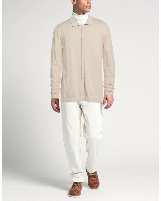 KIEFERMANN White Cream Cardigan Cotton for men