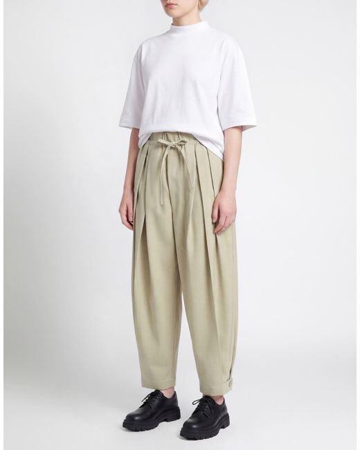 Jil Sander White Pants Wool