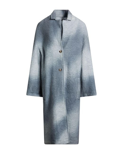 LIV BERGEN Blue Sky Coat Wool, Polyester
