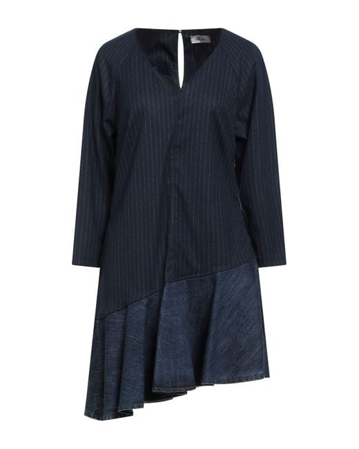 Dixie Blue Mini Dress Polyester, Viscose, Elastane, Cotton