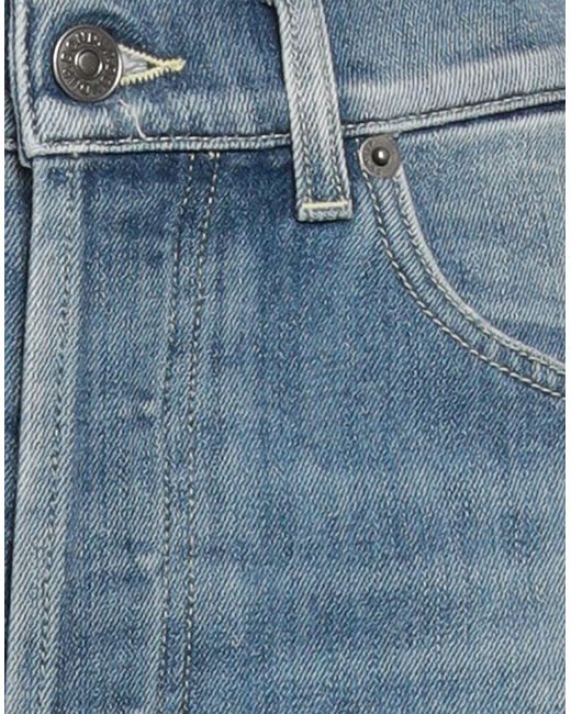 Dondup Blue Denim Shorts Cotton, Elastomultiester