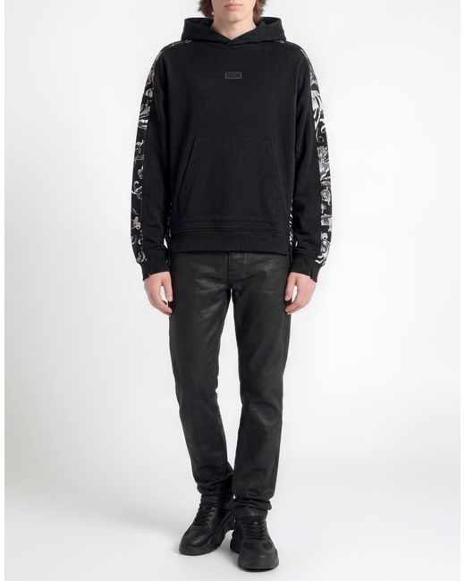 Versace Jeans Couture Black Sweatshirt Cotton for men