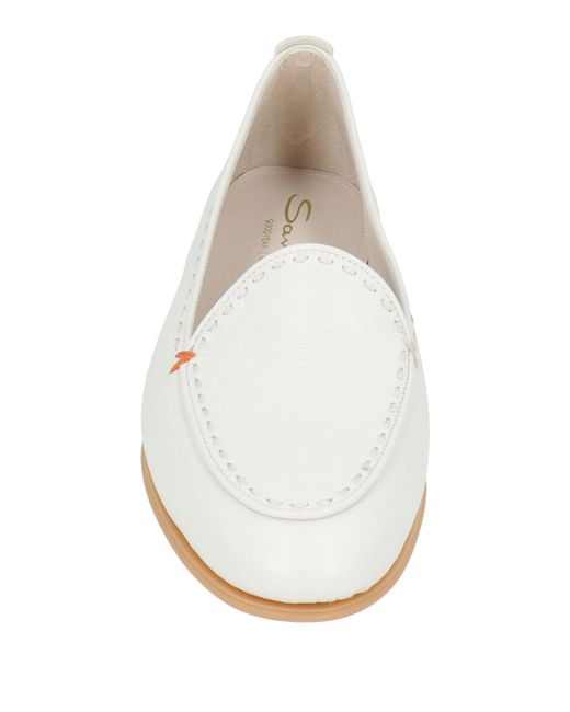 Santoni White Loafer