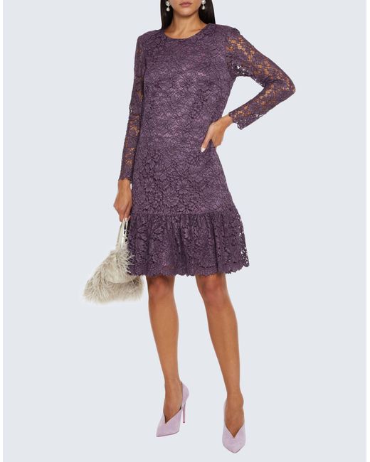 Adam Lippes Purple Mini Dress
