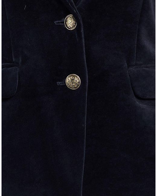 Marella Blue Midnight Blazer Cotton, Polyester