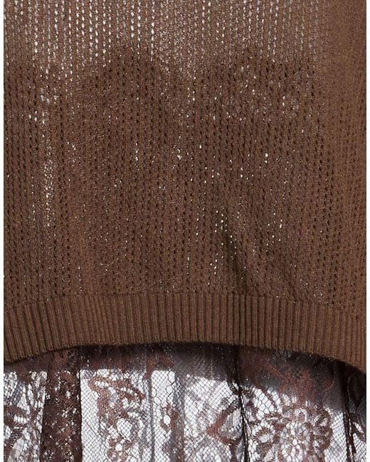 Please Brown Sweater Cotton, Polyester