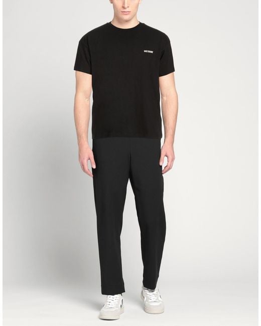 we11done Black T-Shirt Cotton for men