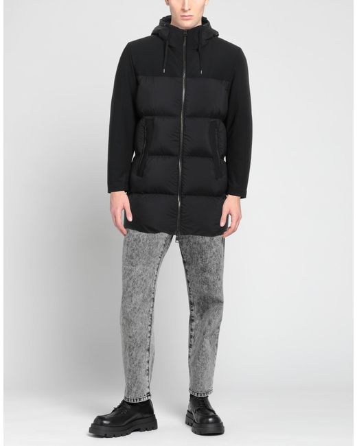Herno Black Puffer Polyamide, Polyurethane, Elastane for men