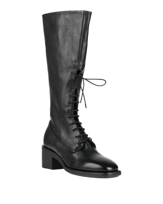 Pantanetti Black Boot Leather