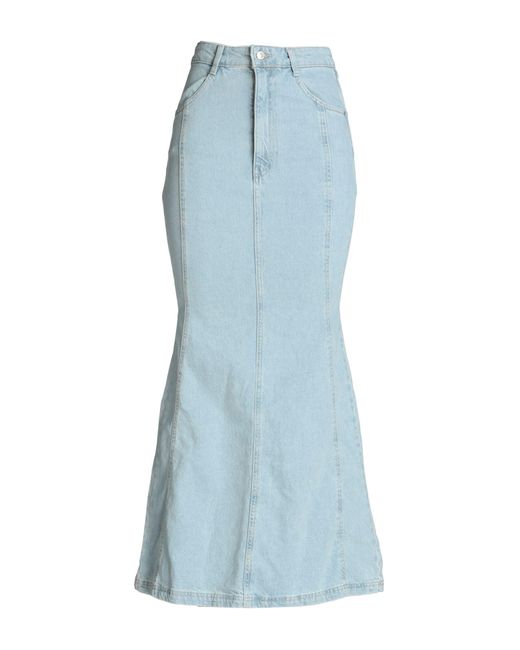 TOPSHOP Blue Denim Skirt