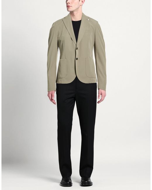 L.b.m. 1911 Green Blazer Polyamide, Elastane for men