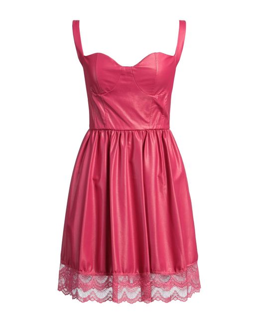 Marc Ellis Pink Fuchsia Mini Dress Polyester